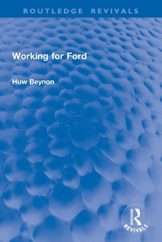 Paperback Working for Ford Book