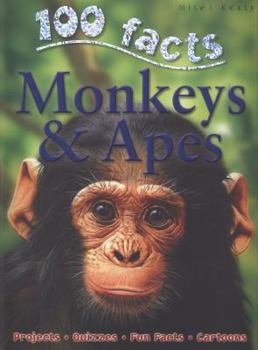Paperback 100 Facts Monkeys Book