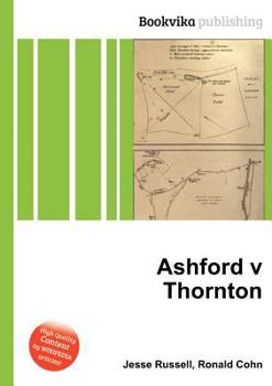 Paperback Ashford V Thornton Book