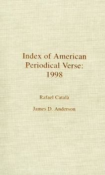 Hardcover Index of American Periodical Verse 1998 Book