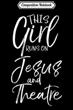 Paperback Composition Notebook: This Girl runs on Jesus and Softball Cute Christianity Journal/Notebook Blank Lined Ruled 6x9 100 Pages Book