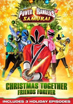 DVD Power Rangers Samurai: Christmas Together, Friends Forever Book
