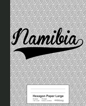 Paperback Hexagon Paper Large: NAMIBIA Notebook Book