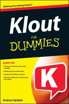 Paperback Klout for Dummies Book