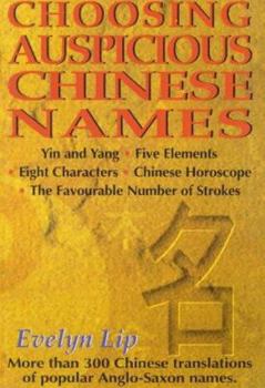 Paperback Choosing Auspicious Chinese Names Book