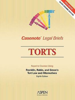 Paperback Torts: Keyed to Courses Using Franklin, Rabin, and Green's Tort Law and Alternatives Book