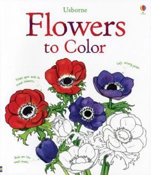 Hardcover Flowers to Color (Nature Coloring Books) Book