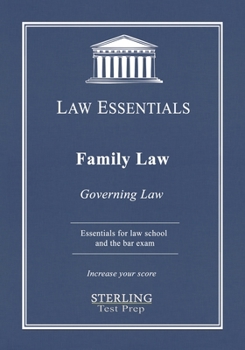 Paperback Family Law, Governing Law: Law Essentials for Law School and Bar Exam Prep Book