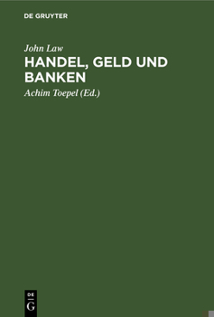 Hardcover Handel, Geld Und Banken [German] Book