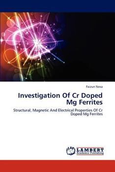 Paperback Investigation of Cr Doped MG Ferrites Book
