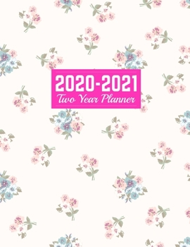 Paperback 2020-2021 Two Year Planner: Cute January 1, 2020 to December 31, 2021 - Weekly & Monthly View Planner, Organizer & Diary - Art Cover 00023189 Book