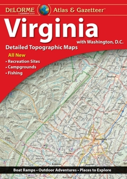 Map Delorme Atlas & Gazetteer: Virginia Book