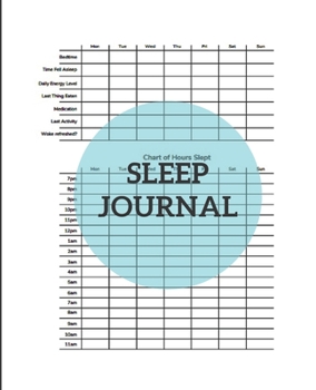 Paperback Sleep Journal: Daily Tracker Dream - 100 Pages Book