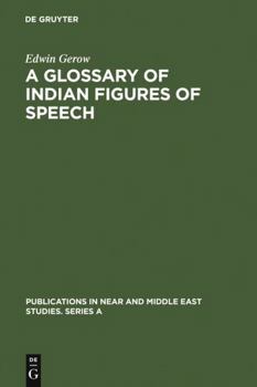 Hardcover A Glossary of Indian Figures of Speech Book