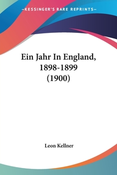 Paperback Ein Jahr In England, 1898-1899 (1900) [German] Book