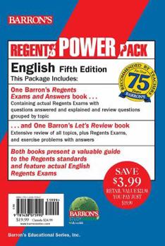 Paperback Regents English Power Pack: Let's Review English + Regents Exams and Answers: English Book