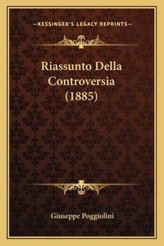 Paperback Riassunto Della Controversia (1885) [Italian] Book