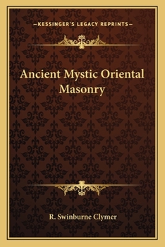 Paperback Ancient Mystic Oriental Masonry Book