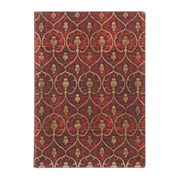Misc. Red Velvet MIDI Unlined Softcover Journal, 176pg, 100gsm, Velvet Dalmatic Collection by Paperblanks (Red Velvet) Book