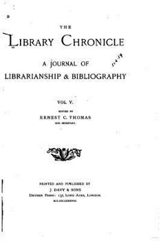 Paperback The Library Chronicle - Vol. V Book