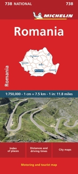Loose Leaf Michelin Romania Map 738 Book