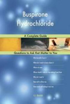 Paperback Buspirone Hydrochloride; A Complete Guide Book