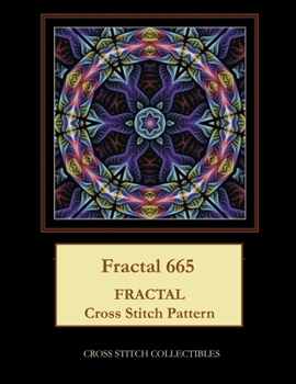 Paperback Fractal 665: Fractal Cross Stitch Pattern [Large Print] Book