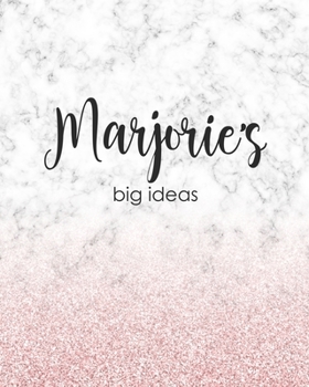 Marjorie's Big Ideas: Personalized Notebook - 8x10 Lined Women's Journal