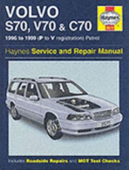 Hardcover Volvo S70, C70 and V70 Service and Repair Manual: 1996-1999 (P to V) Book