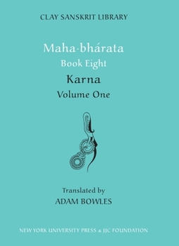 Hardcover Mahabharata Book Eight (Volume 1): Karna Book