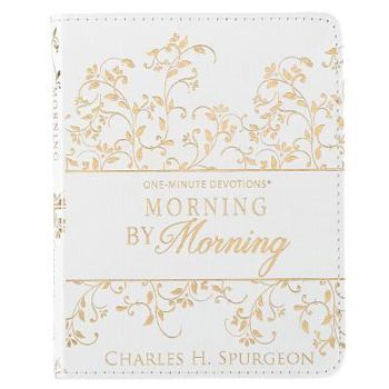 Leather Bound One-Min Devotions Morning Lux-Leather Book