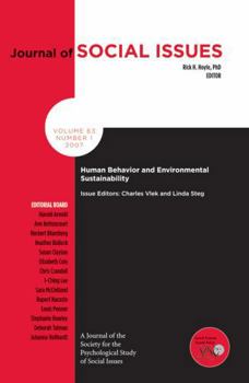 Paperback Human Behavior and Environmental Sustainability Book