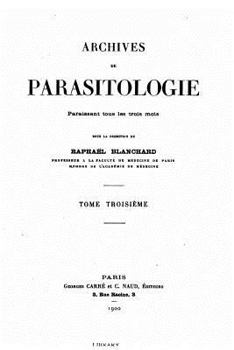 Paperback Archives de parasitologie [French] Book