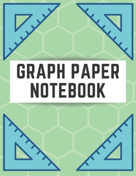 Paperback Graph Paper Notebook: 5x5 Green Graph Composition Notebook Book