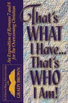 Paperback That's What I Have.That's Who I Am! Book
