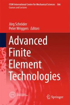 Hardcover Advanced Finite Element Technologies Book