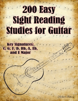 Paperback 200 Easy Sight Reading Studies for Guitar Book