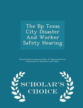 The Bp Texas City Disaster And Worker Safety Hearing