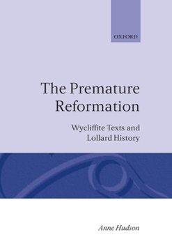 Hardcover The Premature Reformation Book