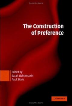 Paperback The Construction of Preference Book