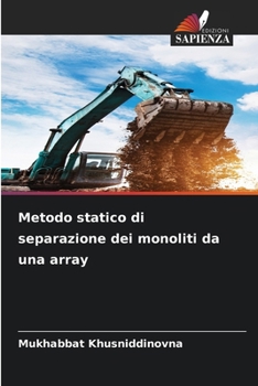 Paperback Metodo statico di separazione dei monoliti da una array [Italian] Book