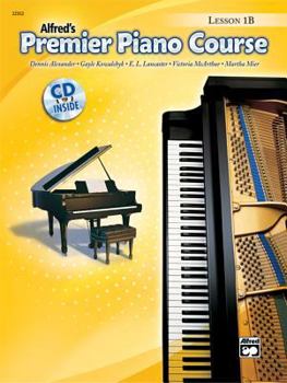 Paperback Premier Piano Course Lesson Book, Bk 1B: Book & CD (Premier Piano Course, Bk 1B) Book