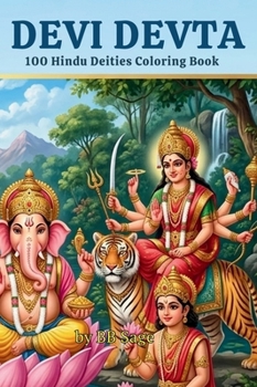 Hardcover Devi Devta: 100 Hindu Deities Coloring Book