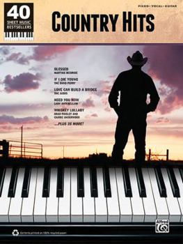 Paperback 40 Sheet Music Bestsellers -- Country Hits: Piano/Vocal/Guitar Book