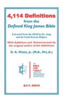 Paperback 4,114 Definitions from the Defined King James Bible Book