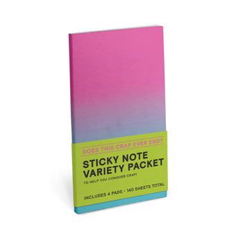 Paperback Knock Knock Does This Crap Ever End? Sticky Note Variety Pack, 4 Sticky Note Pads (Knock Knock Sticky Note Folios) Book