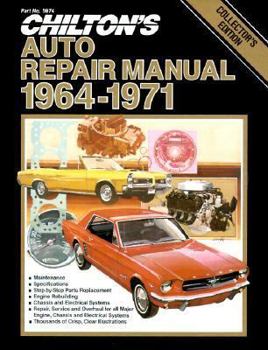 Paperback Chilton's Auto Repair Manual, 1964-1971 - Collector's Edition Book