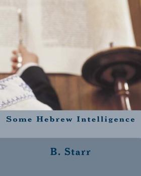 Paperback Some Hebrew Intelligence Book