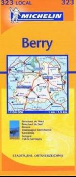 Map Michelin Cher, Indre: Includes Plans for Bourges, Chateauroux (French Edition) [French] Book