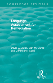 Paperback Language Assessment for Remediation (1981) Book